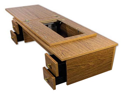 MUEBLE 4 CAJONES FAMILIAR COLOR ITALIAN NOCE